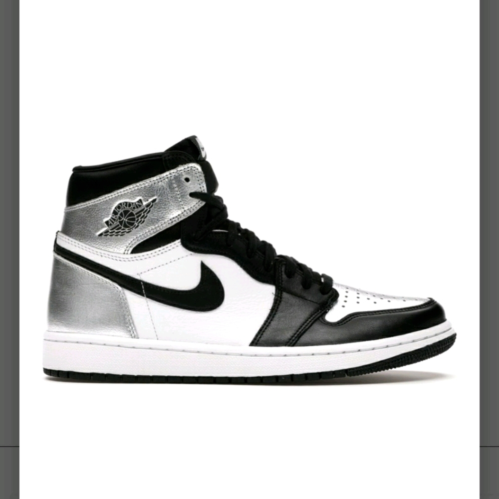 Jordan 1 Retro High Silver Toe